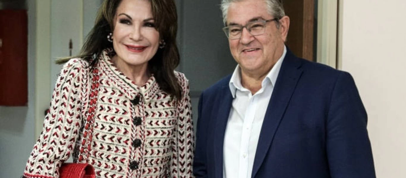 1821-2021: Ο Δημήτρης Κουτσούμπας συνάντησε την Γιάννα Αγγελοπούλου